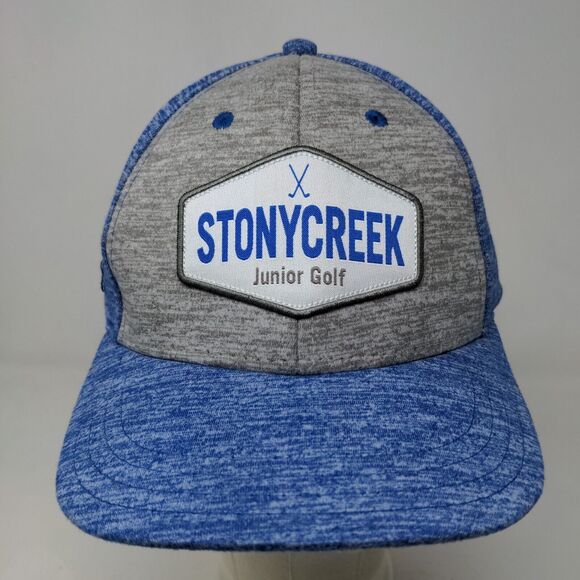 Pukka Men's Strapback Hat Blue Gray Size OS Embroidered Stony Creek Junior Golf - Picture 2 of 9